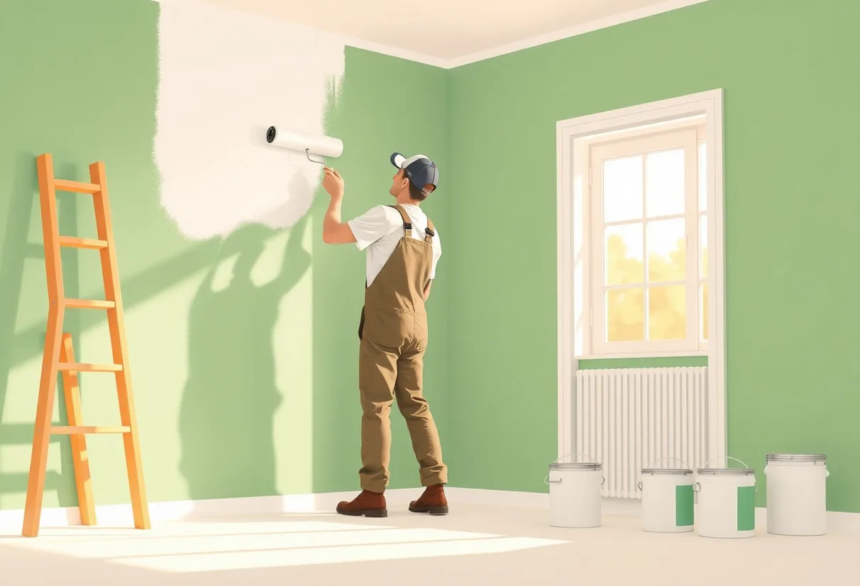 Peintre Corbas 69960 en intervention sur un chantier